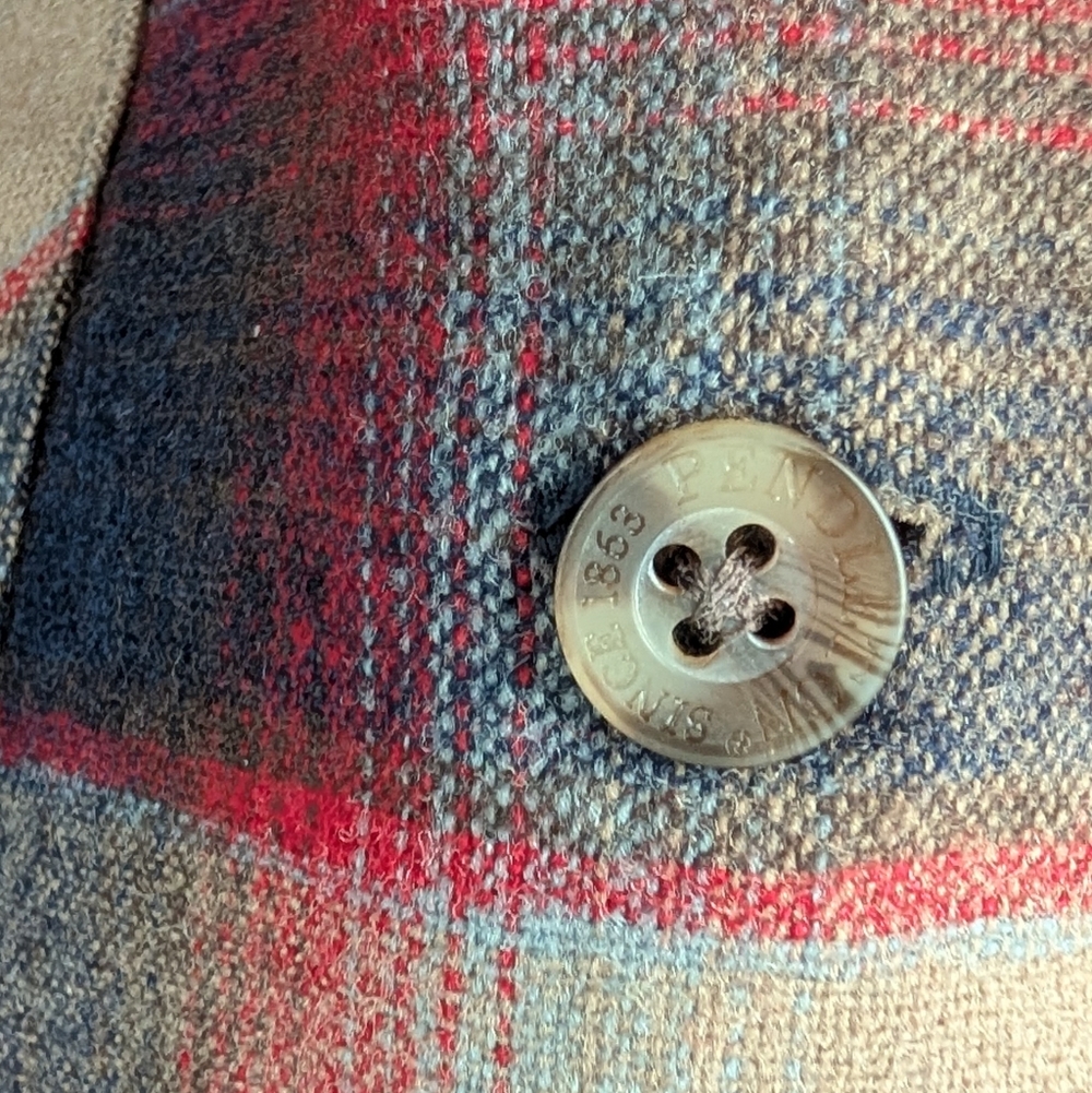 Pendleton Men Wool Board Plaid Button-Down Flanne… - image 10